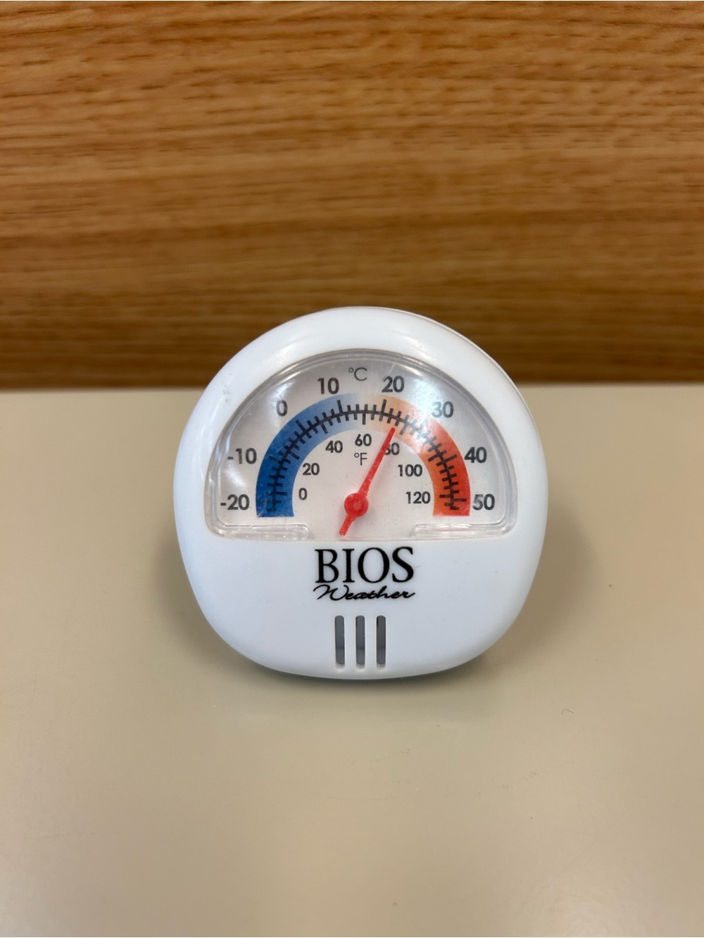 Weather White Analog Thermometer